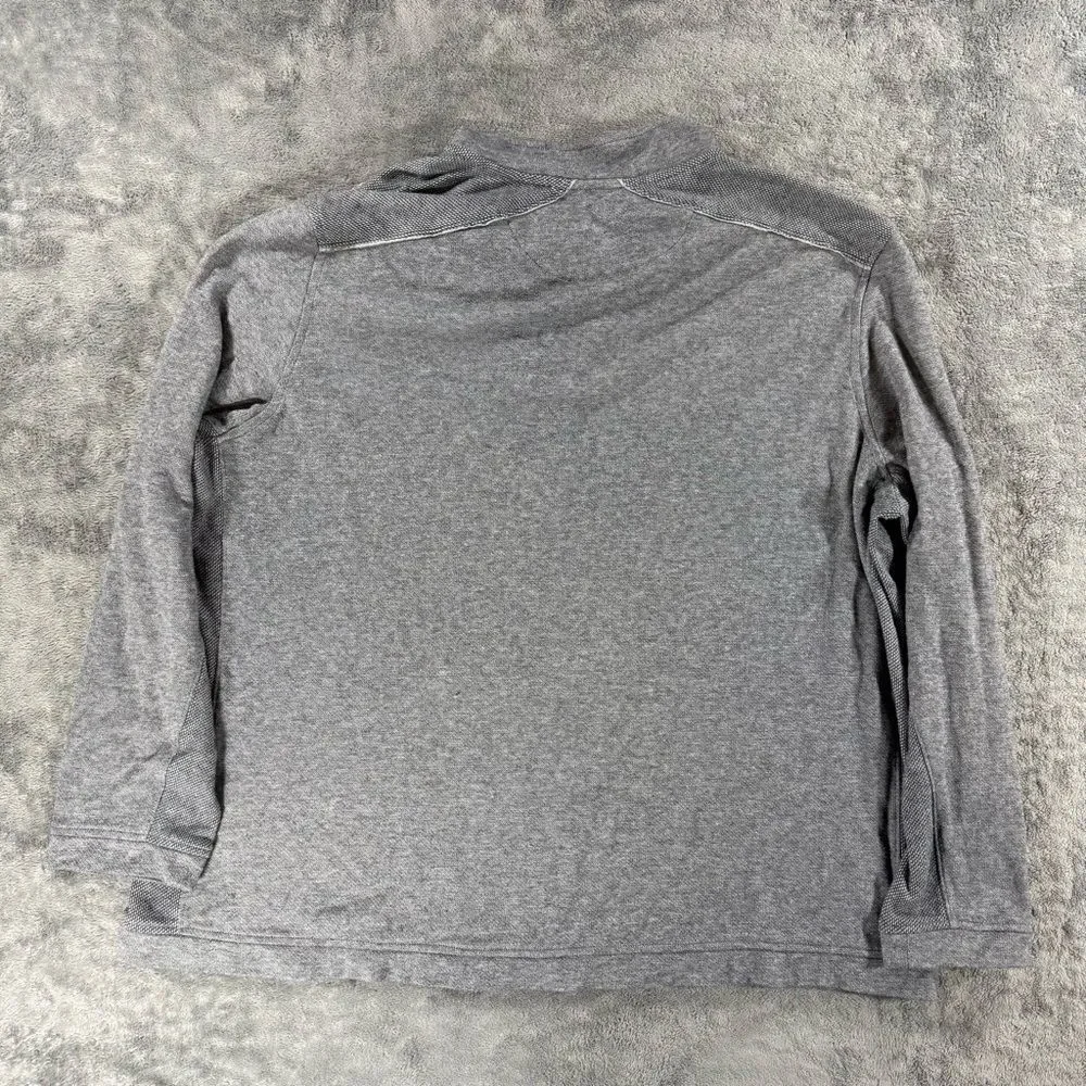 Johnston & Murphy Cotton Quarter Zip Sweater Layering Casual Preppy Lightweigt